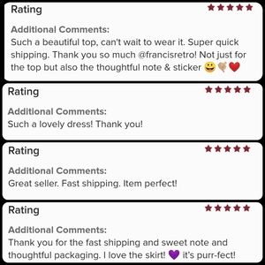 Reviews! 💓